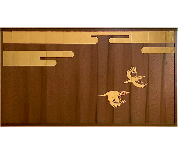  "Kingfisher Wall Panel" Nikki McClure & Jay T Scott